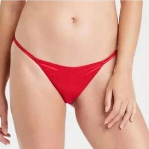 Auden satin panties ladies red shiny cheeky